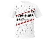 Piano Keyboard t-shirt like Michael Jackson Beat It