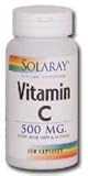 Vitamin C-500 ( with Rose Hips Acerola Bioflavonoids ) 500 mg 100 Capsules Solaray
