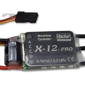 Hacker X-12 Pro RC Brushless Motor Speed Controller ESC 12A by Hacker Brushless USA Inc.