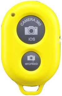Annzon Wireless Camera Bluetooth Self-timer Remote Shutter Controller for Iphone 5 5s 5c 4s 4, Ipad 5 4 3 Ipad Air Mini, Samsung Galaxy S4 S3 Note 3 2, Android Phone IOS android mtk samsung xiaomi 1s 2s 3+ mobile Smartphone Tablet Ipad 3 2 mini iPod Sony xperia Samsung Galaxy S2 S3 S4 S5 Note 1 2 3 GALAXY Tab 2 note8 10.1+ Note 1/2/3+ Nexus 4 5 7 DC449, wide Operational up to 30 feet (Yellow)
