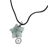 Amazonite Star and Wagon Wheel Pendant
