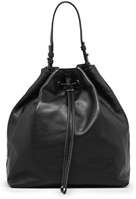 Mango Women's Premium - Leather Backpack, Black, U