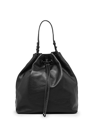Mango Women's Premium - Leather Backpack, Black, U