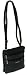 Zinger Leather Cross Body Bag With Zips - Black