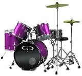 GP Percussion Performer 5 Piece Full Size Drum Set