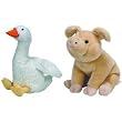 Ty Beanie Babies Charlotte's Web - Wilbur Pig & Gussie Goose Set of 2