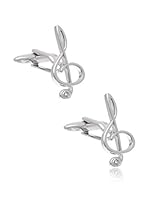 Carlo Visconti Gemelos Clave De Sol (Plateado)