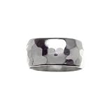 Sterling Silver Hammered Band Ring