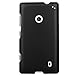 Spots8® For Nokia Lumia 520 Slim Light Snap On Non-Slip Matte Hard Case Hard Case Protective Case - Black