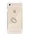 iPhone 7 case, Luxury Back Mirror Clear Slim TPU Bumper Shock-Absorption Anti-Scratch Protective Case Cover Bright Reflection Cute and Elegant for Apple iPhone 7 (2016)- Gold