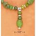 Gems & Stones Nk-951 : 17 Inch Flat Oval & Saucer Mohave Green Turquoise Bead Toggle ...