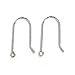 8 pcs/4 pairs .925 Sterling Silver Dangle Earring Connector Earwires French Hook/Findings/Bright