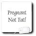Women Humor - Pregnant Not Fat - Mouse Pads