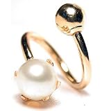 14G 1 2 - Prong-Set Pearl 14kt Yellow Gold Twister Spiral Barbell