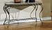ELEGANT NEW MARBLE STYLE CONSOLE SOFA TABLE