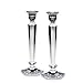 Miller Rogaska by Reed & Barton Crystal Summit 12-Inch Candlesticks, Pair