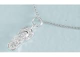 Signature 10' Cubic Zirconia Sandal Anklet STERLING SILVER