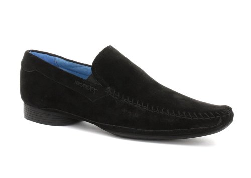 Cheap Hush Puppies Flynn Black Mens Slip On Shoes (B005WJ88LC)