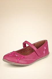 Younger Girls Leather Butterfly Shoes