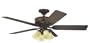 Hunter 28079 52" Chestertown, Cocoa Finish with Antique Halifax Plank-Rustic Lodge