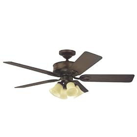 Hunter 28079 52" Chestertown, Cocoa Finish with Antique Halifax Plank-Rustic Lodge