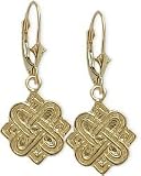 31IpSp6 KxL. SL160  10 Karat Yellow Gold Celtic Earrings