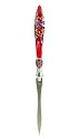 The Write Style Letter Opener with Glass Handle- Red