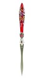 The Write Style Letter Opener with Glass Handle- Red