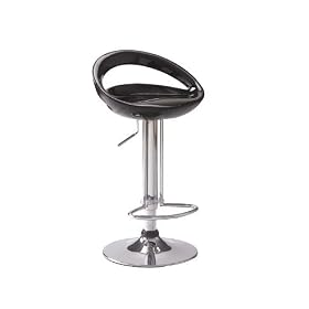 Black ABS Coated Bar Stool 1 Pair 