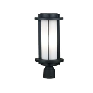 Kenroy Home 80573EBZ Lumi One-Light Medium Post Lantern with 4-Inch Frosted Opal Glass... by Kenroy Home