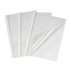100 Stk. Thermobindemappen A4, 1.5mm f�r 15 Blatt, Chromolux wei�