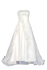 A-line Strapless Lace-Up Floor Length Sleeveless Tulle Prom Dress/Wedding Party Dress 