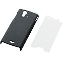 ELECOM docomo Xperia ray SO-03C用シェルカバー マット ブラック PD-SOX4PVRBK