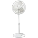 Lasko #2520 Oscillating Stand Fan, 16", White