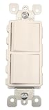 read full review Leviton 5643-W 15 Amp, 120/277 Volt, Decora Brand Style 3-Way / 3-Way AC Combination Switch, Commercial Grade, Grounding, White