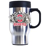 Ohio State Buckeyes Stainless Steel & Pewter Travel Mug