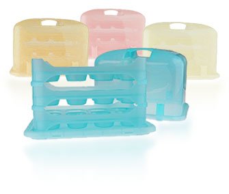 Cupcake Courier 36-Cupcake Plastic Storage Container, White Translucent