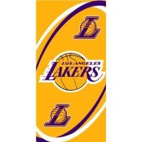 LOS ANGELES LAKERS 100% Cotton Full Size 30" by 60" BEACH / BATH TOWEL