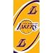 LOS ANGELES LAKERS 100% Cotton Full Size 30" by 60" BEACH / BATH TOWEL