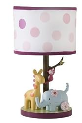 Lambs & Ivy Lollipop Jungle Lamp with Shade and Bulb