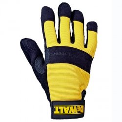 DEWALT All Purpose Synthetic Leather Palm Spandex Back Velcro Wrist Work Glove