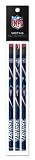New England Patriots 3 Pack Wood Pencil in Clear Bag with Header - NFL (12005-QUQ)