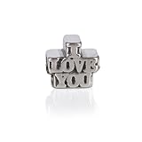 Bling Jewelry I Love You 925 Sterling Silver Charm Bead Chamilia Troll Pandora Compatible