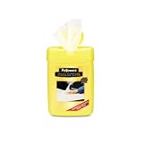 FELLOWES Multipurpose Cleaning Wet Wipes Cloth 3.14 X 3.94 Inch 65/Tub Antistatic Formula