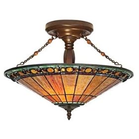 Robert Louis Tiffany® Beaded 18" Wide Ceiling Light