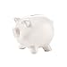 NEW WHITE PIGGY Bank Coin Safe Box
