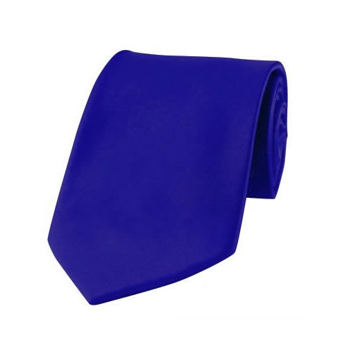 Solid Color Mens Extra Long Tie by Jacob Alexander - Royal Blue