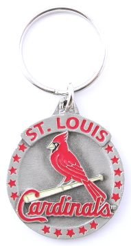 St. Louis Cardinals Pewter Keychain