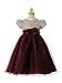 Burgundy Organza Holiday Dress with Embroidered Bodice (Infants, Toddlers and Girls S...