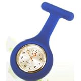 Nurses Fob Watch - Dark Blue - Silicone (Infection Control) + white holder freeby Valuemed
